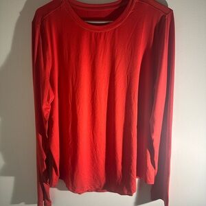 Athletic long sleeve, size large, red